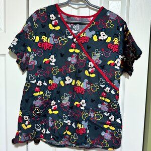 Disney Scrub Top Large